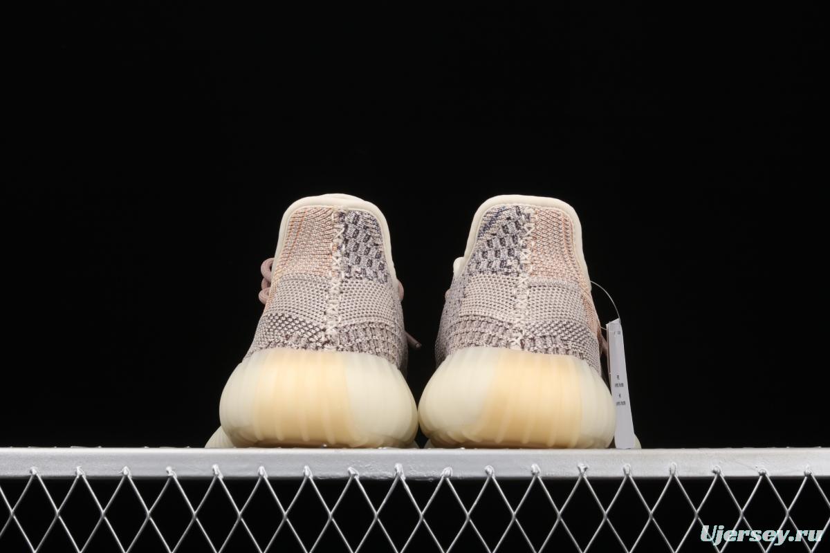 Adidas Yeezy 350 Boost V2 Ash Pear GY7658 Darth Coconut 350 second generation hollowed-out gray pearl color matching
