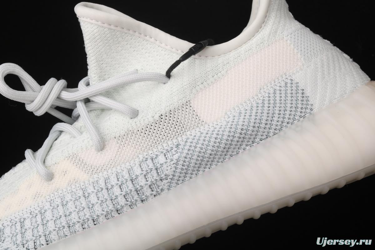 Adidas Yeezy 350 Boost V2 FW5317 Darth Coconut 350 second generation hollowed-out silk ice blue star matching BASF popcorn