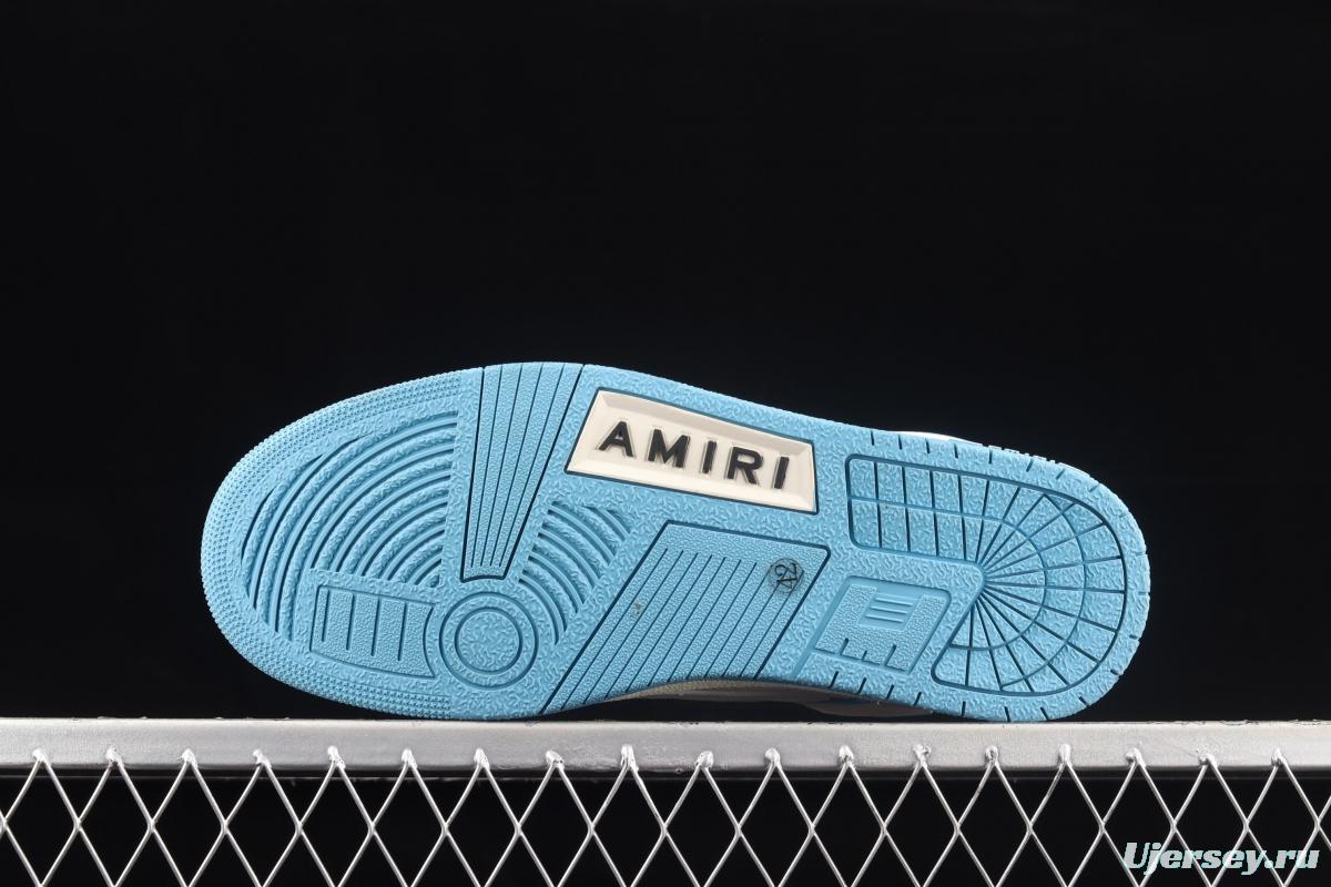 AMIRI 21SS SKEL-TOP Bones low Band White Blue
