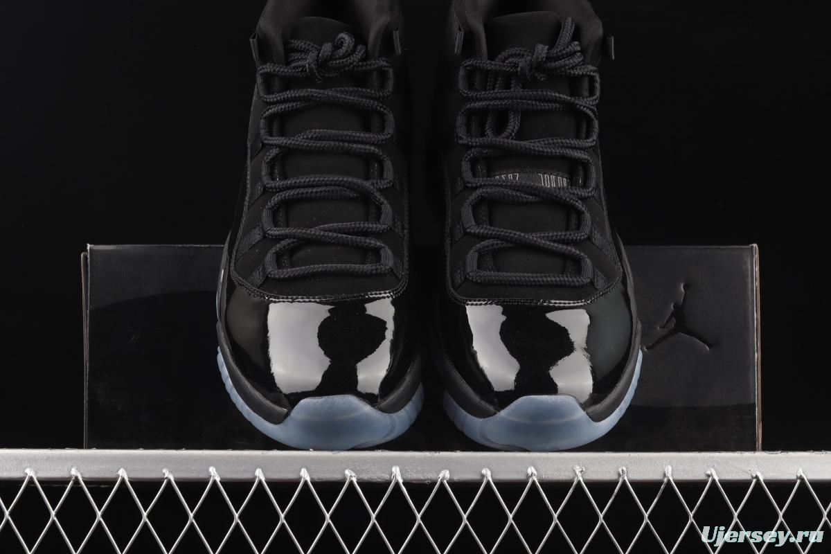Air Jordan 11 Cap and Gown 11 Black Gamma Black Samurai 378037-005
