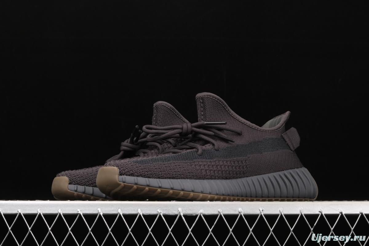 Adidas Yeezy Boost 350V2 Cinder FY2903 Darth Coconut 350 second generation hollowed-out side transparent black angel color BASF Boost original