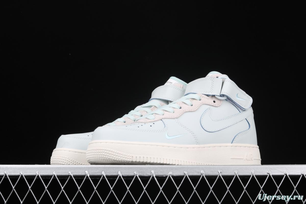 NIKE Air Force 1x 07 Lv8 Phantom Light Blue medium Bond Board shoes CJ9716-100 #