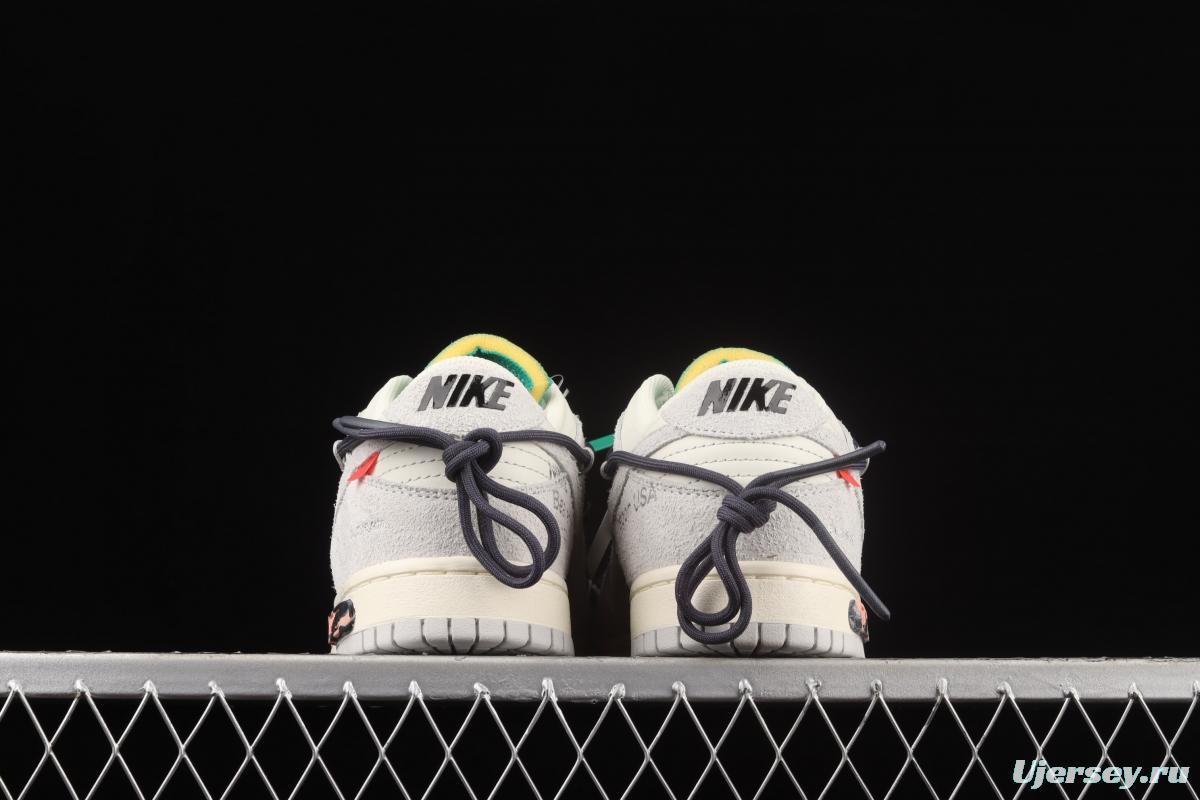 OFF-White x NIKE DUNK Low OW suede SB buckle rebound fashion casual board shoes DJ0950-115