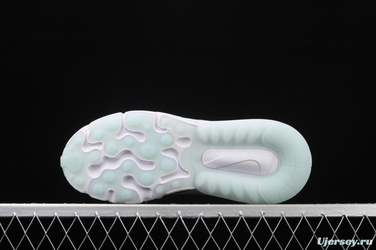 NIKE Air Max 270React 2020 new high-frequency net hollowing out function half-palm air cushion running shoes CT5064-100