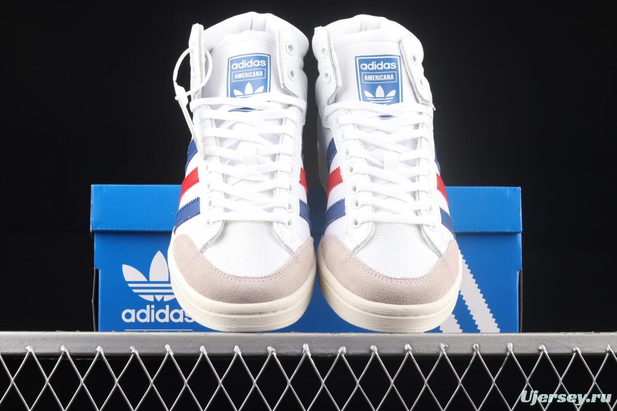 Adidas Originals Americana Hi EF2803 clover breathable fabric face campus wind high upper board shoes