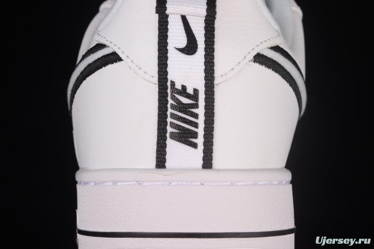 NIKE Air Force 11407 Low White/Black Leather White and Black lift Electric embroidered Hook low-top Leisure Sports Board shoes DH2472-100