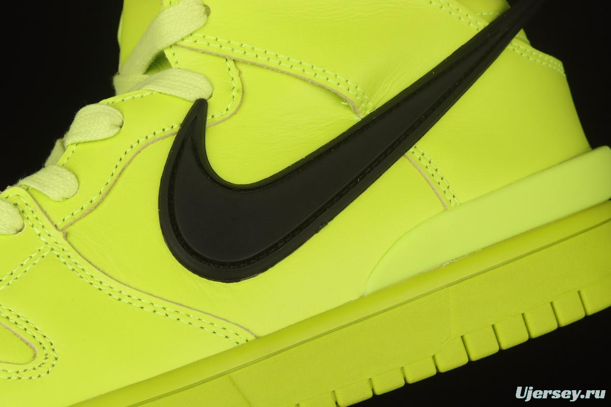 Ambush x NIKE DUNK High joint style lemon yellow high top casual board shoes CU7544-300