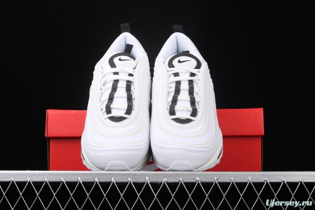 NIKE Air Max 97 Ultra'17 White Black White Rice Black 3M reflection retro leisure sports air cushion jogging shoes 921733-103