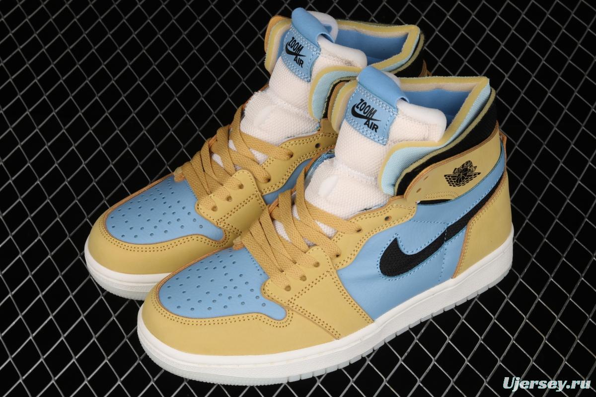 Air Jordan 1 Zoom CMFT Black Blue Yellow CT0978-900