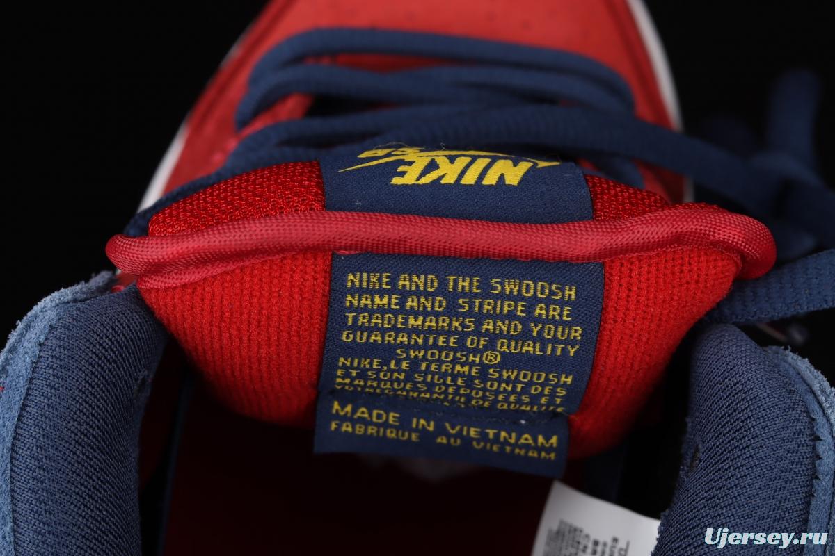 NIKE SB DUNK Low Barcelona Barcelona dress up color dunk series retro low-top skateboard shoes DJ0606-400