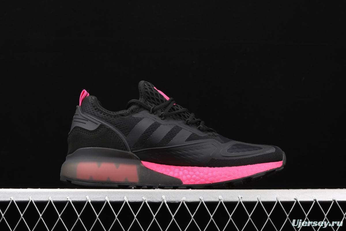Adidasidas ZX 2K Boost FV8986 2020 summer new clover popcorn vintage running shoes