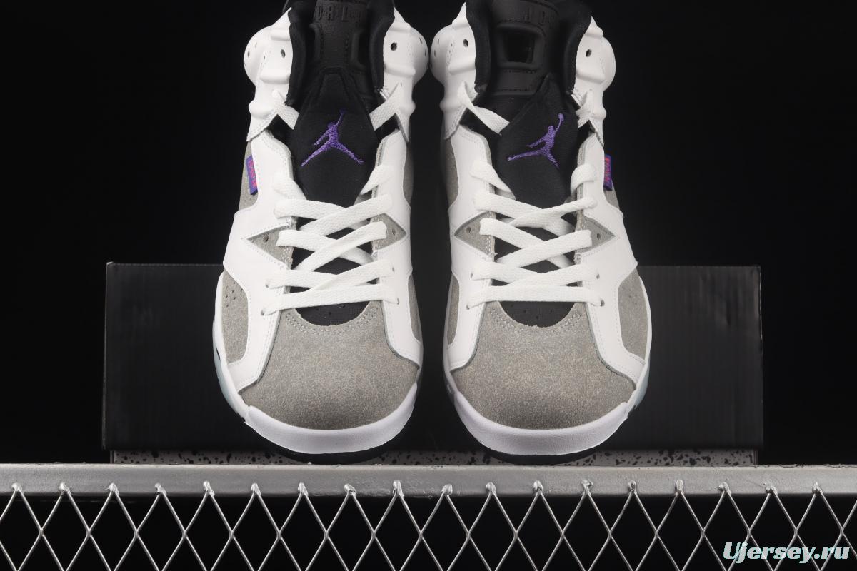 Air Jordan 6 FLINT flint ultraviolet basketball shoes CI3125-100