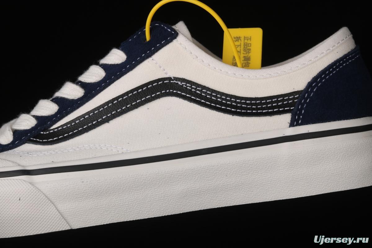 Vans Style 36 half-moon head half-crescent white low-top sports board shoes VN0A38GF4UJ2