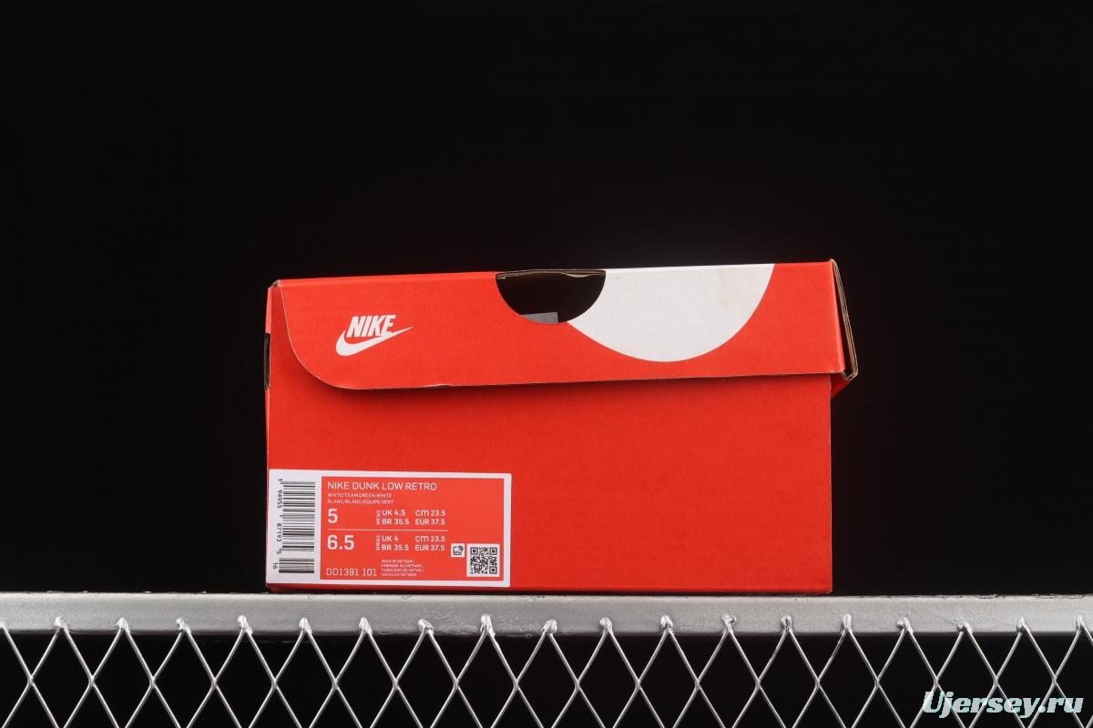 NIKE SB DUNK Low Team Green Michigan White and Green Slam Dunk Series low side Leisure Sports Skateboard shoes DD1391-101