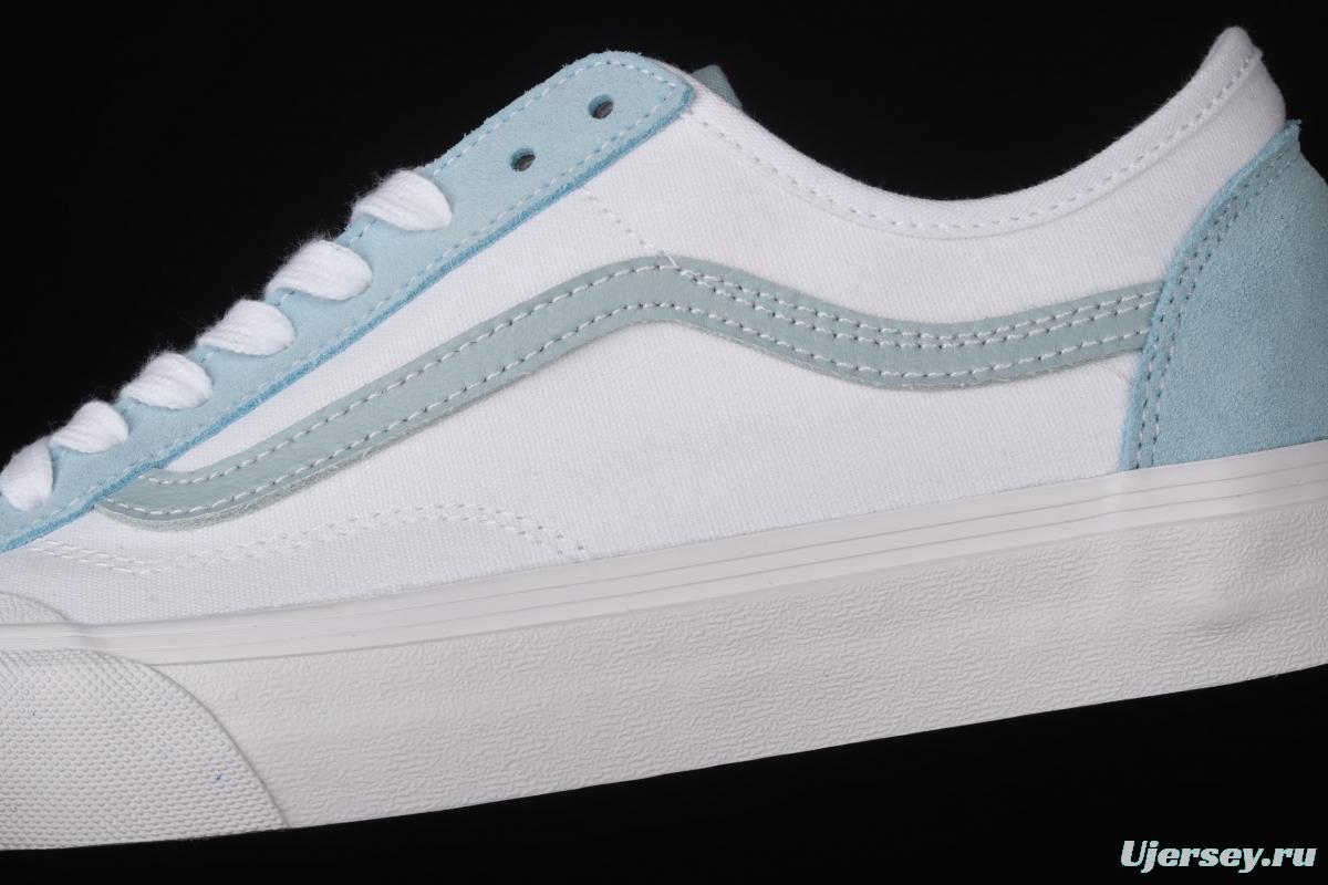 Vans Style 36 Cecon SF half-moon Baotou ice blue green low-top casual board shoes VN0A4BVEWS6