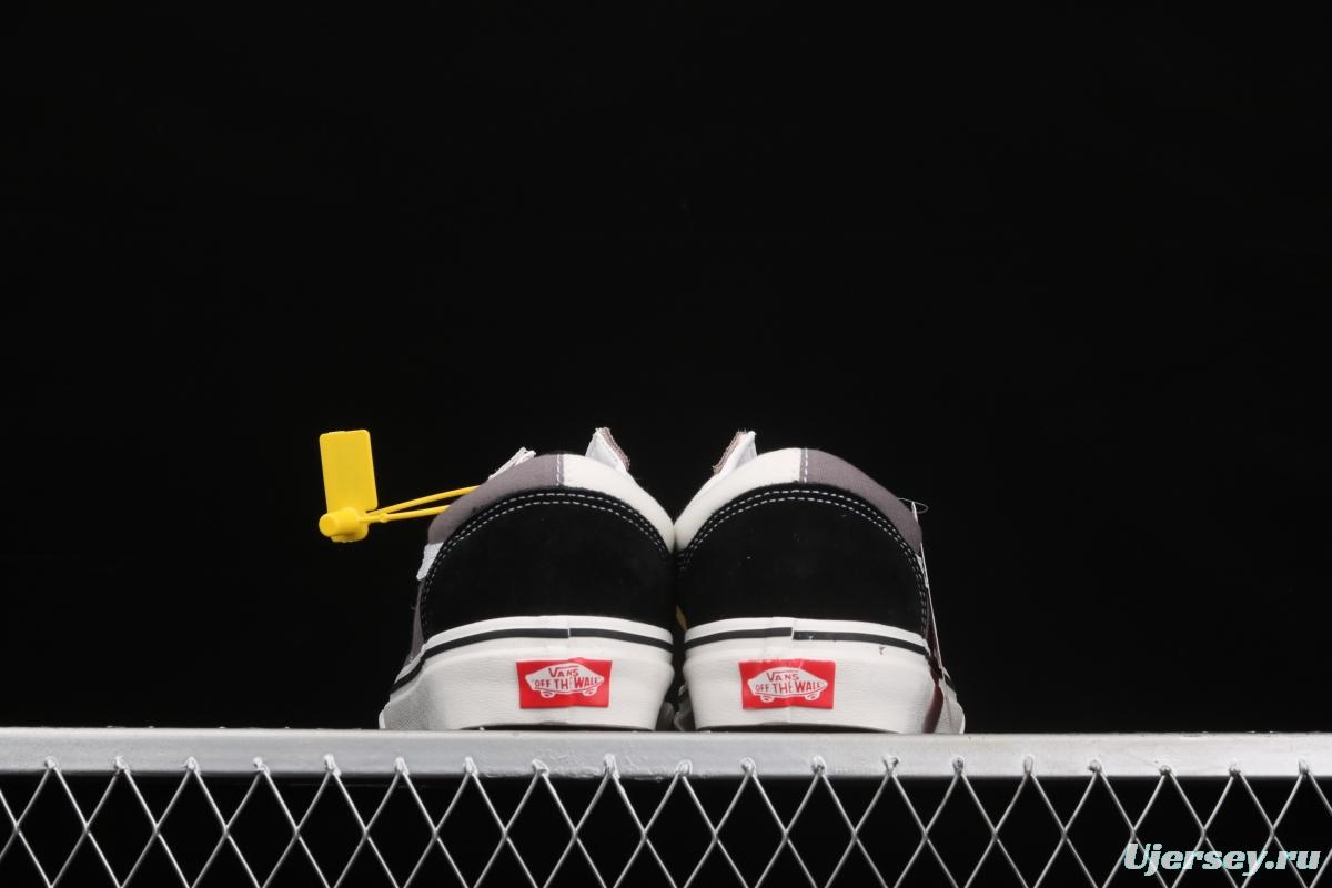 Vans Style 36 million black, white and gray color low-side vulcanized canvas casual shoes VN0A38G2XFI