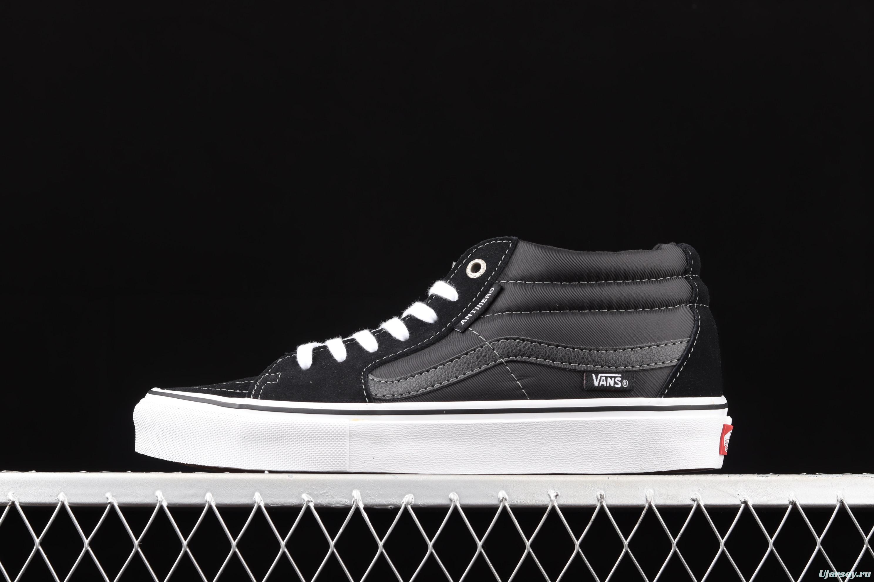 VN0A347UVGD of professional skateboard shoes with Vans Sk8-Mid Pro ANTIHERO cooperation fund