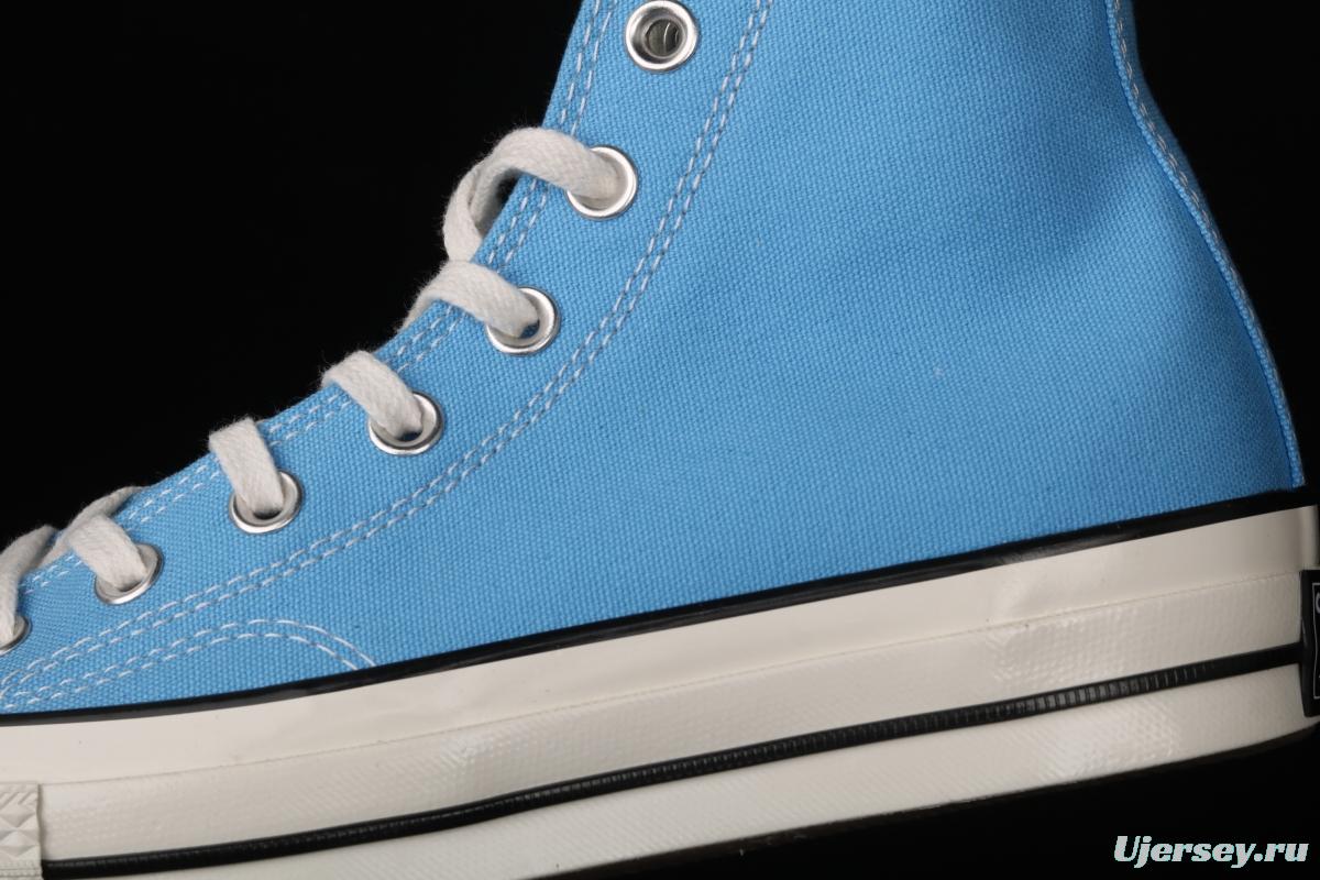 Converse Chuck 70s new spring color lake water blue matching high-top casual board shoes 171566C