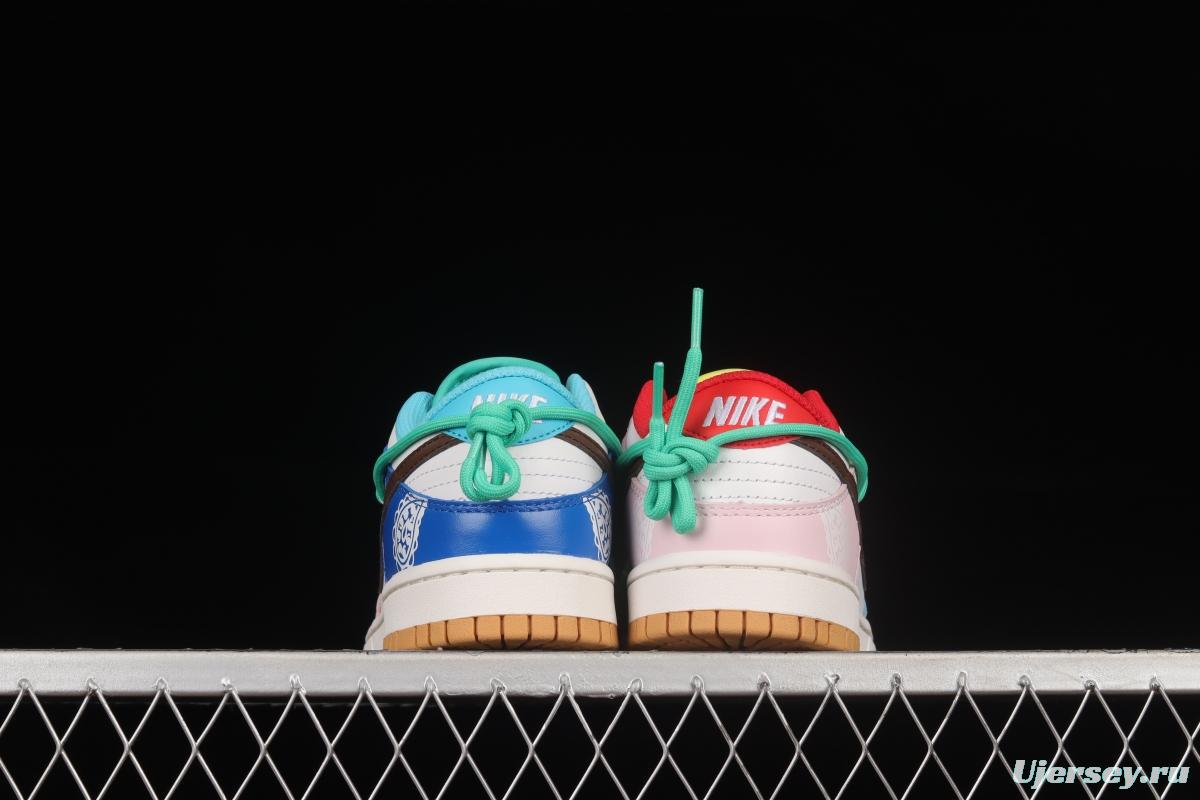 NIKE DUNK Low SE Free .99 Cashew Flower SB Buckle Shredded Backboard Fashion Casual Sneakers CZ2496-100