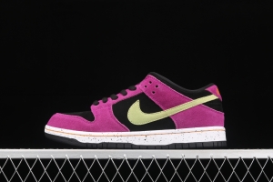 NIKE DUNK SB Low SP black rose red retro low-top leisure sports skateboard shoes BQ6817-501