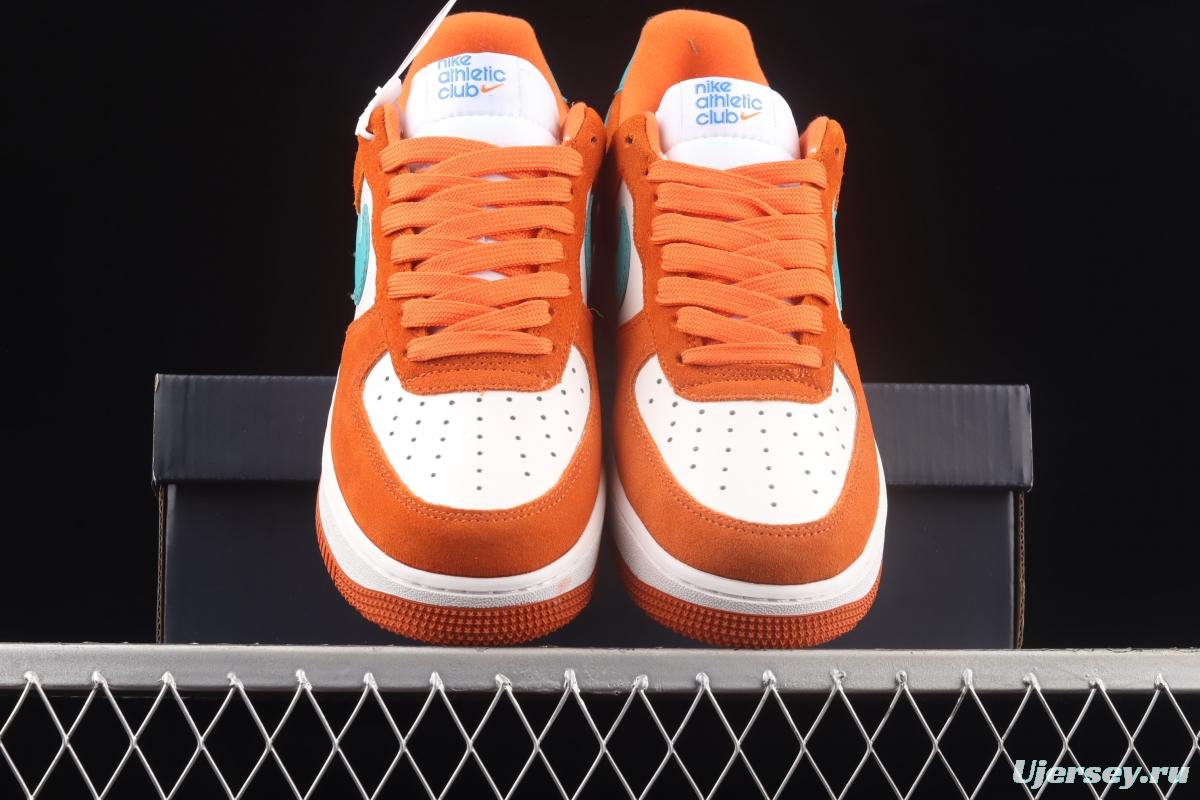 NIKE Air Force 11607 Low Athletic Club white orange low-top casual board shoes DH7568-800