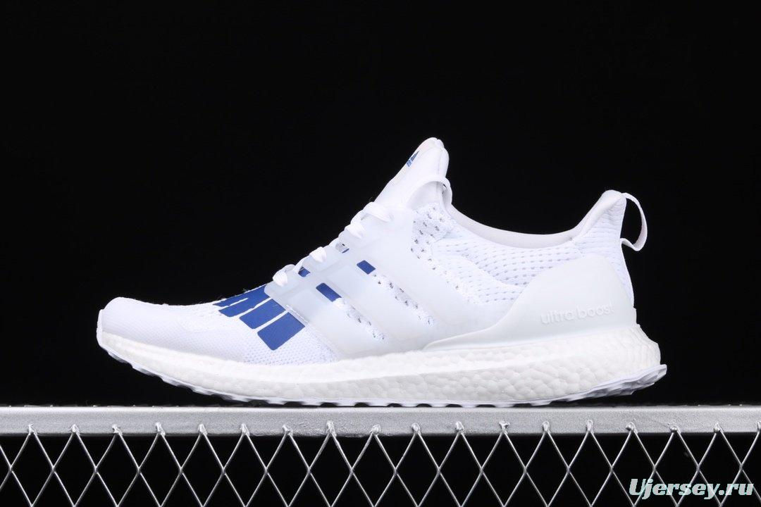 Undefeated x Adidas Ultra Boost EF1968 co-signed red and blue mandarin duck sports running shoes