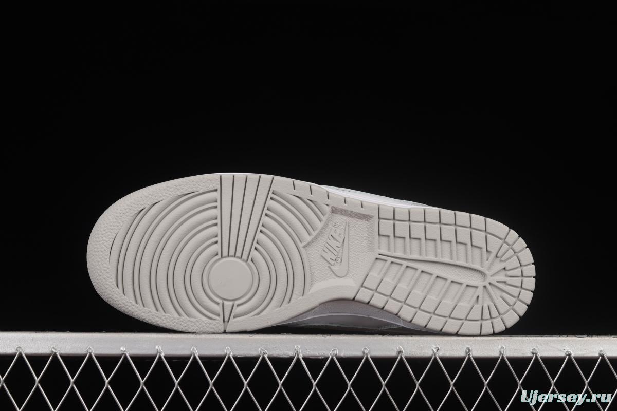 NIKE SB DUNK Low Grey Fog White Grey SB Buckle Breakbackboard Fashion Casual Sneakers DD1391-103