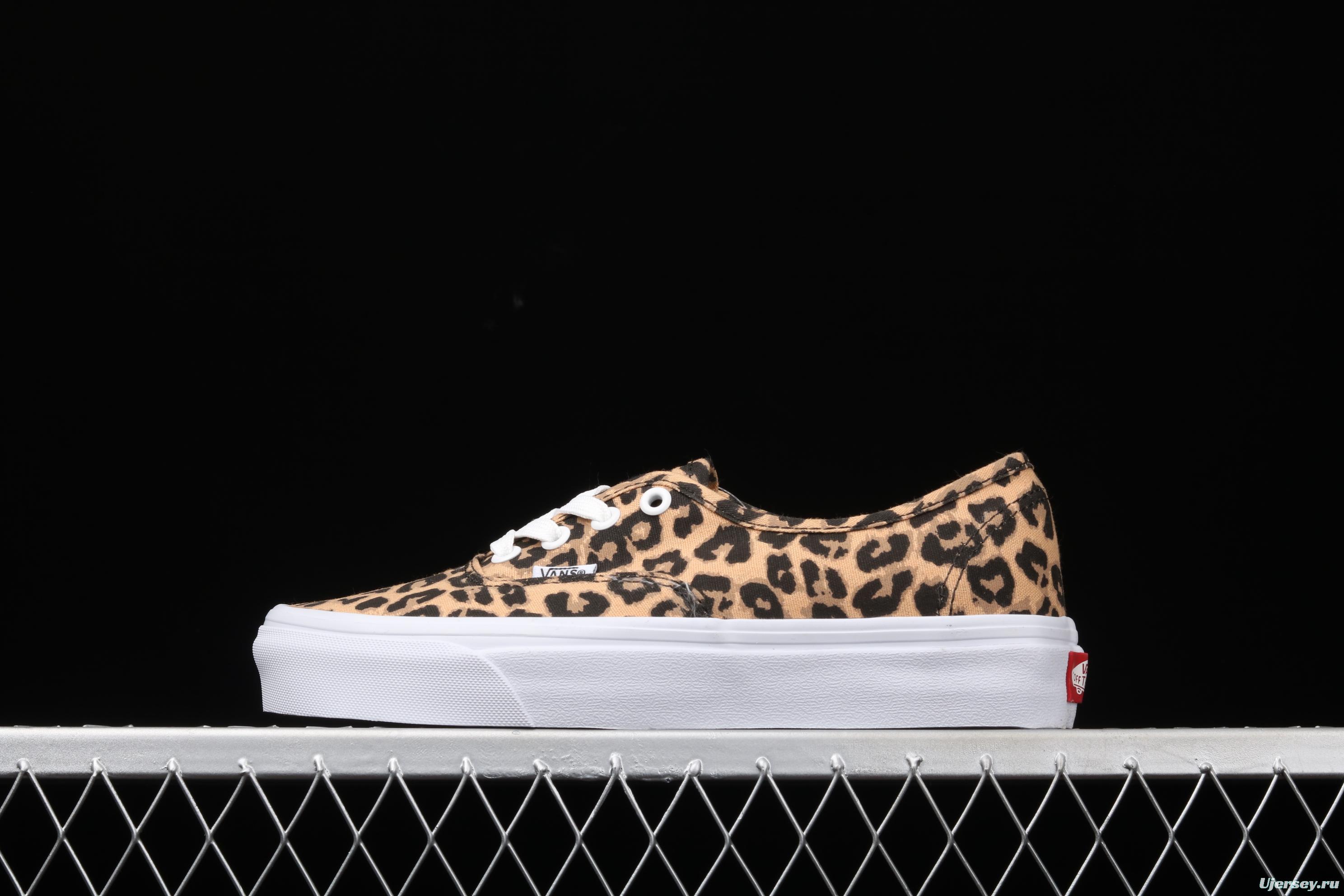 Vans Authentic 2021SS official website limited leopard print low-top casual board shoes VN0AODUNQQ