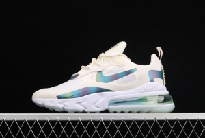 NIKE Air Max 270React new high-frequency mesh hollowing out function half-palm air cushion running shoes CT5064-100