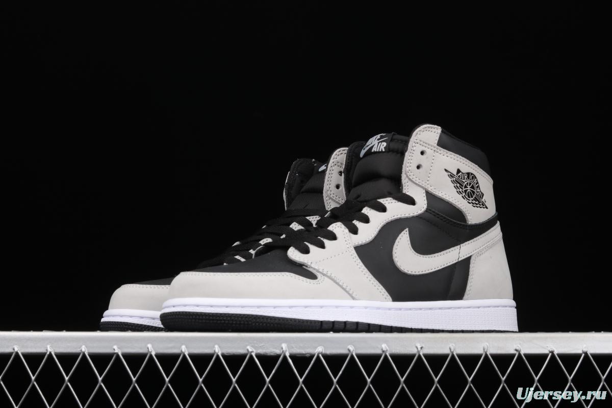 Air Jordan 1 High Gao Bang Gray Panda Shadow Gray 2.0 555088-035