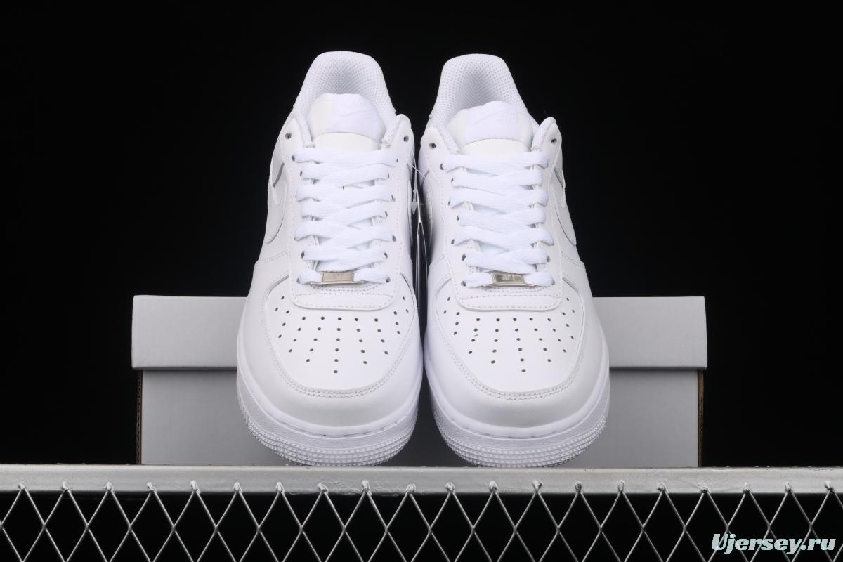 21NIKE Air Force 1x07 all-white low-top leisure sports shoes 315122-111,