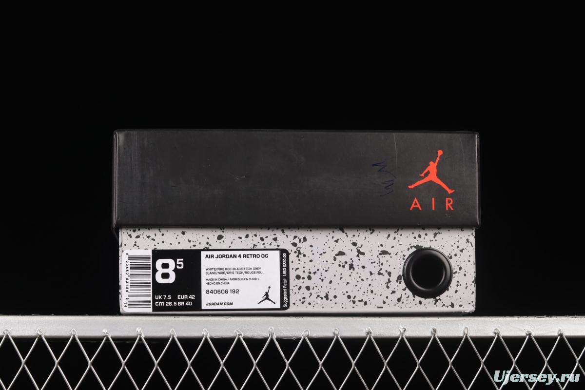 Air Jordan 4 Retro White Cement White cement Ash 840606-192