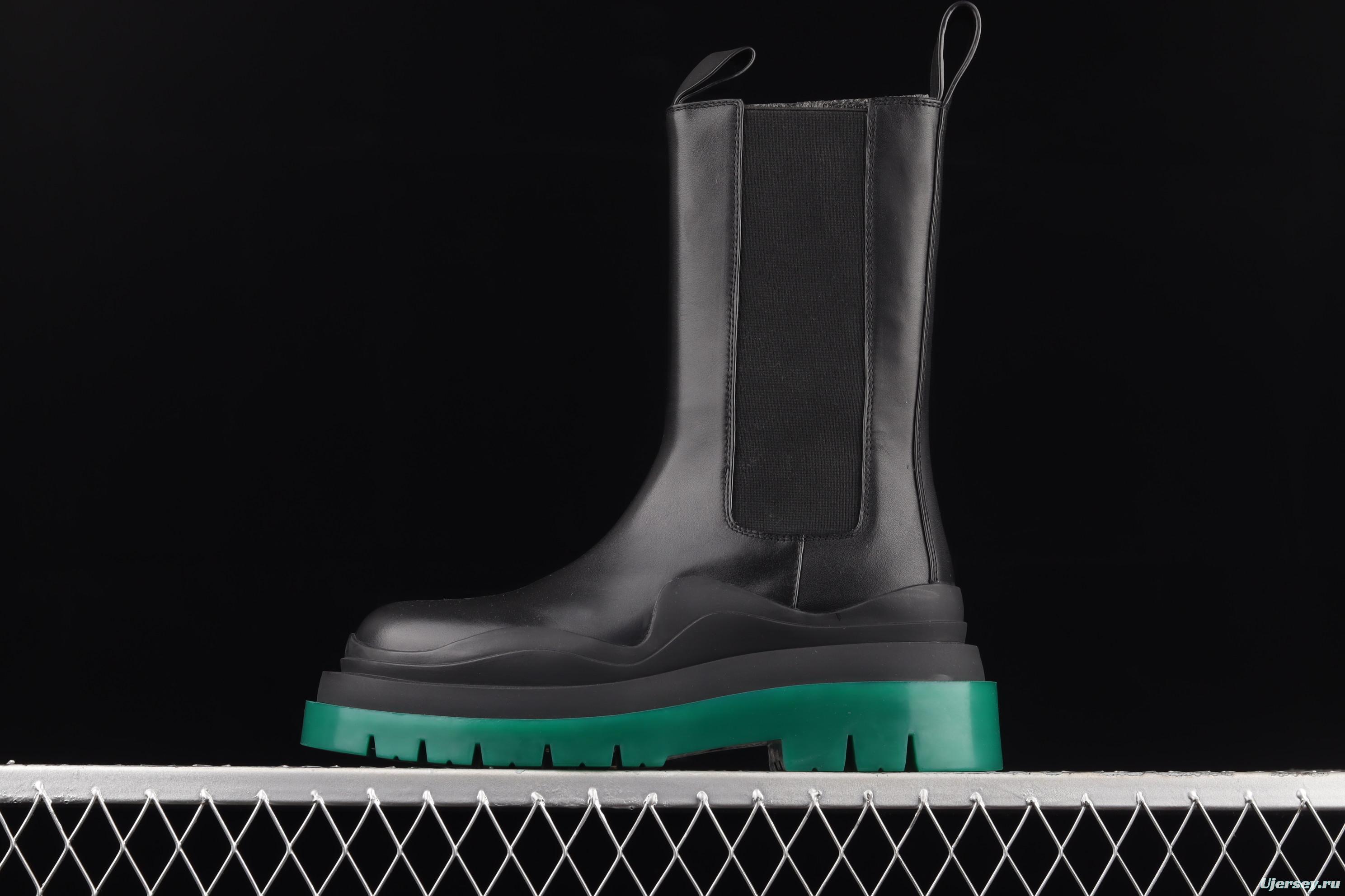 Bottega Veneta high-top casual leather boots