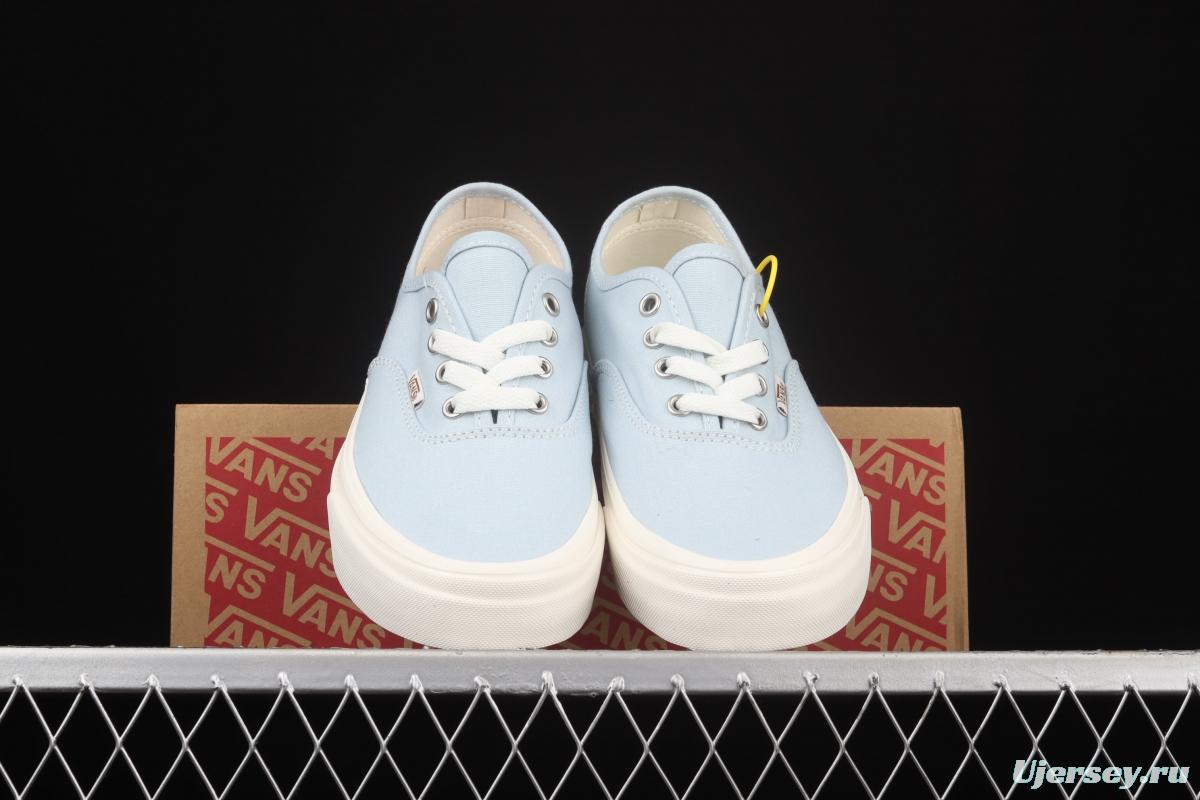 Vans Eco Theory recycled powder blue rice white linen rope canvas board shoes VN0A5HZS9FR