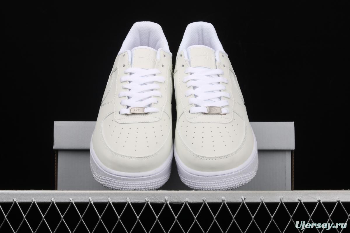 NIKE Air Force 1 Reflective Pearl White 3M reflective low-top casual board shoes DC2062-100