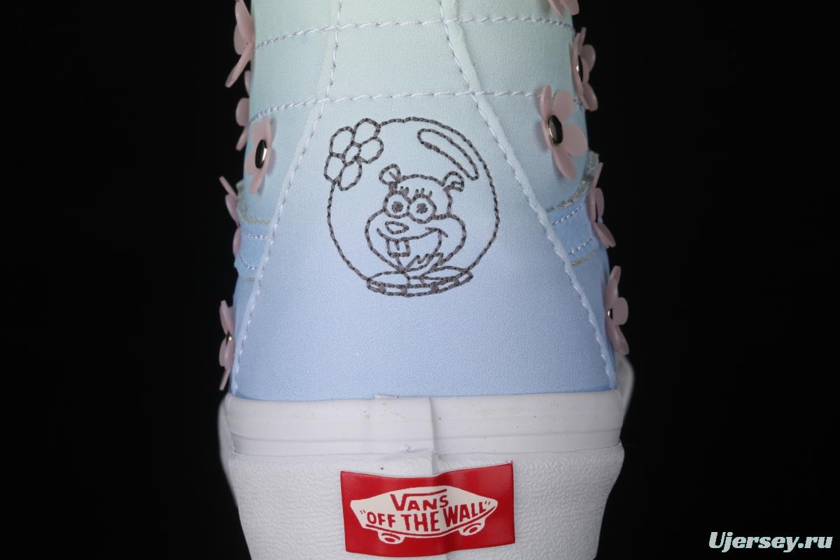 SpongeBob x Vans Sk8-Hi joint series limited high-top casual board shoes VN0A38GF9ZM