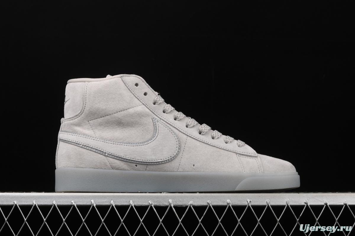 Reigning Champ x NIKE Blazer Mid Retro defending champion joint top suede 3M reflective high-top board shoes AV9375-005