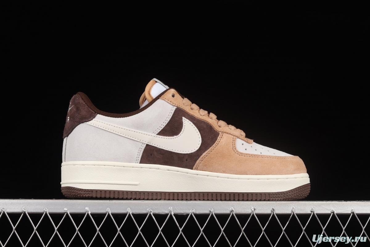 NIKE Air Force 1 Low coffee bean color low-top casual board shoes BL3099-233