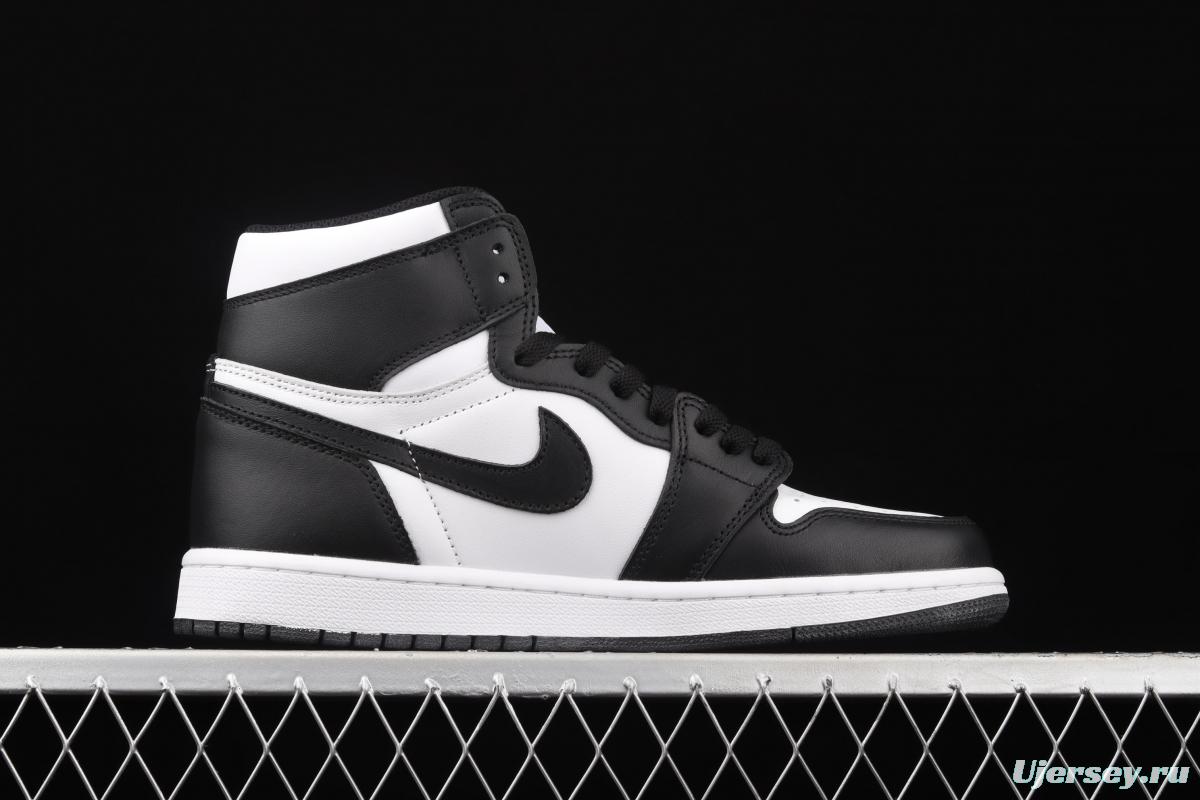 Air Jordan 1 High high band white and black 555088-010