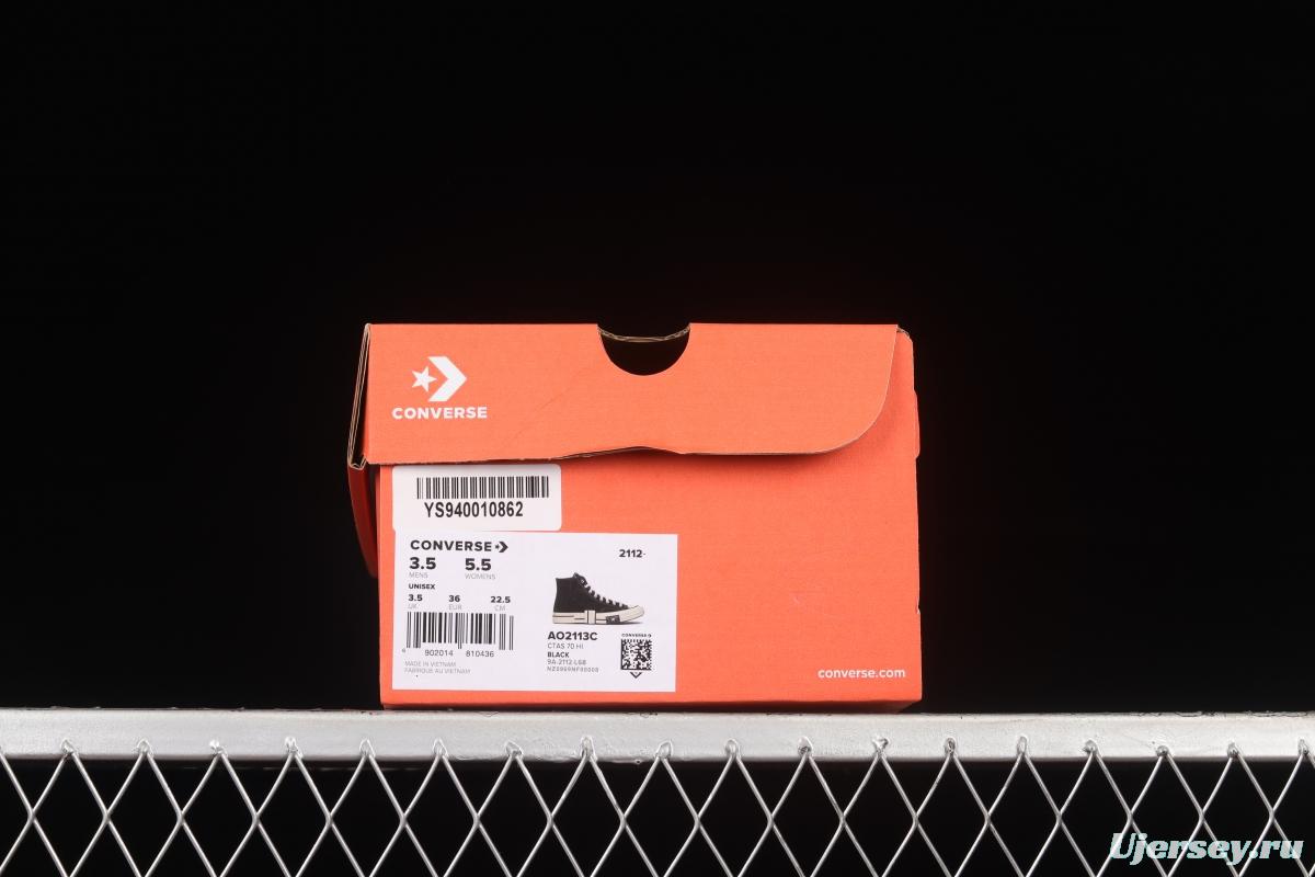 Converse 1970s x Rubber Patchwork latest rubber deconstruction series high-top sneakers AO2113C