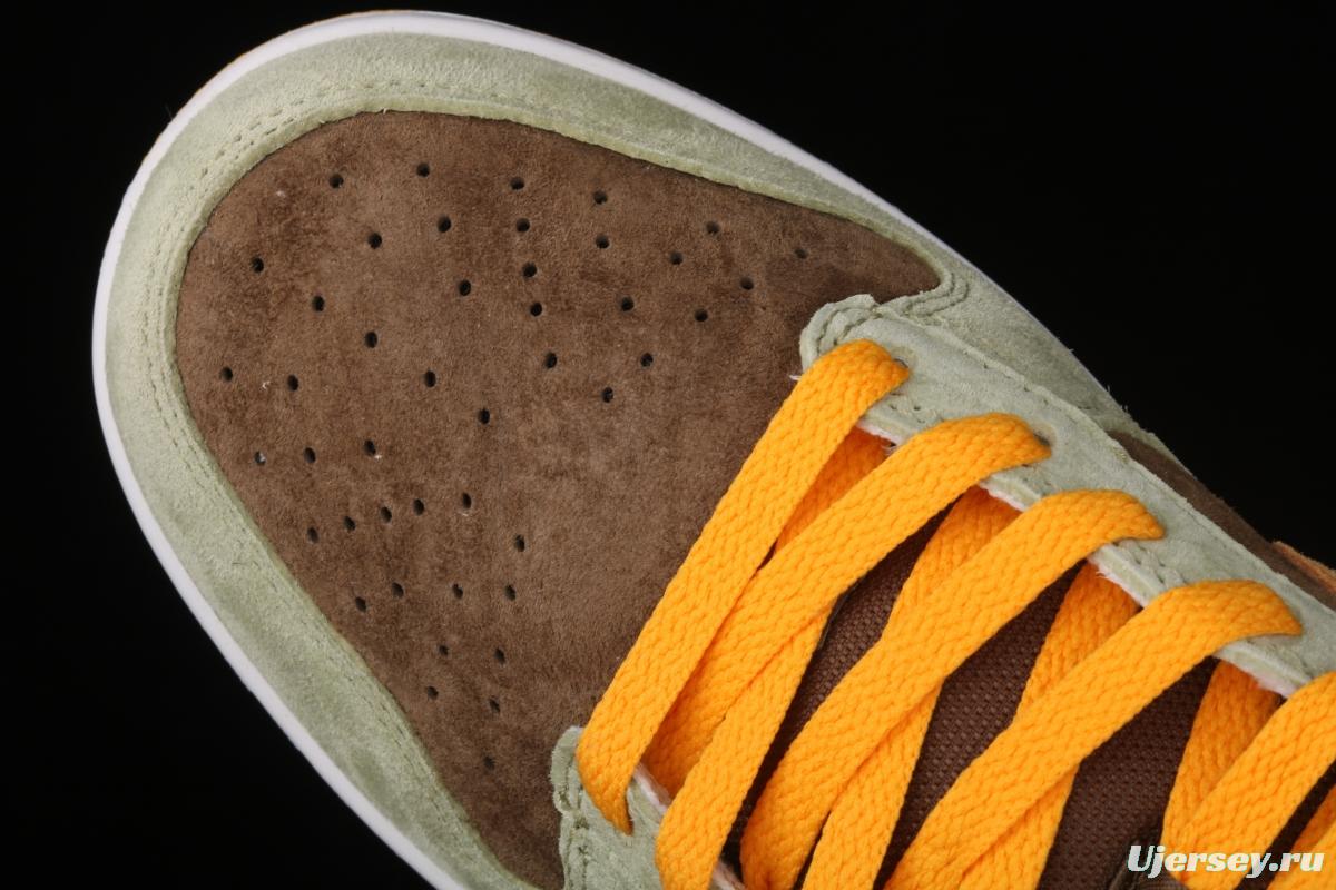 NIKE SB DUNK Low Prm green brown orange SB rebound fashion casual board shoes DH5360-300