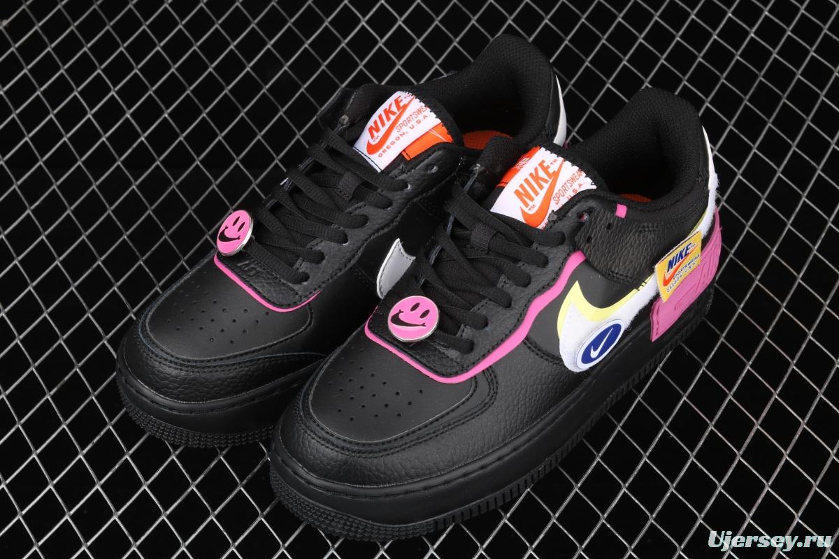NIKE Air Force 1 ShAdidasow light weight heighten Velcro low-top board shoes CU4743-001