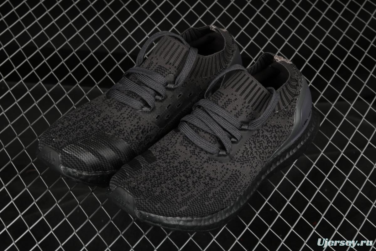 Adidas Ultra Boost Uncaged LTD Triple Black BA7996 socks and shoes