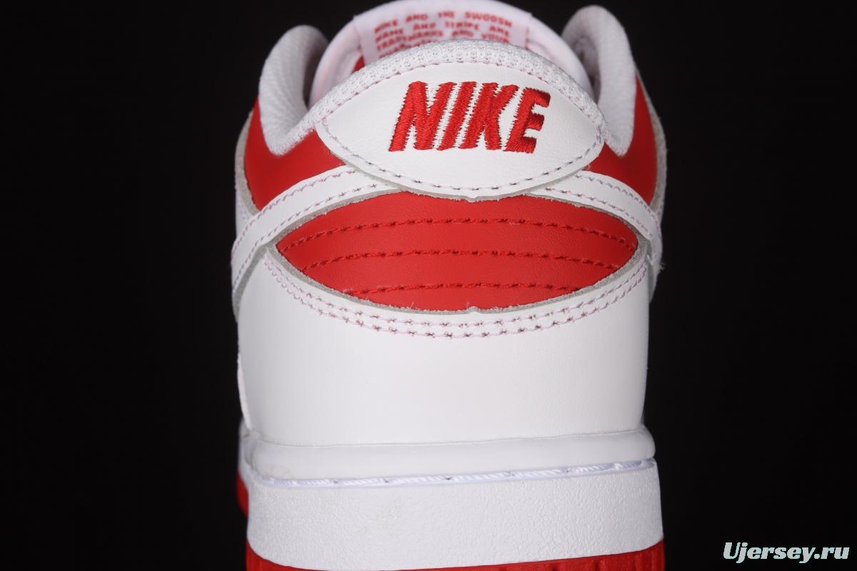 NIKE SB DUNK Retro Low White/University Red University Red Slam Dunk Series low-side leisure sports skateboard shoes CW1590-600