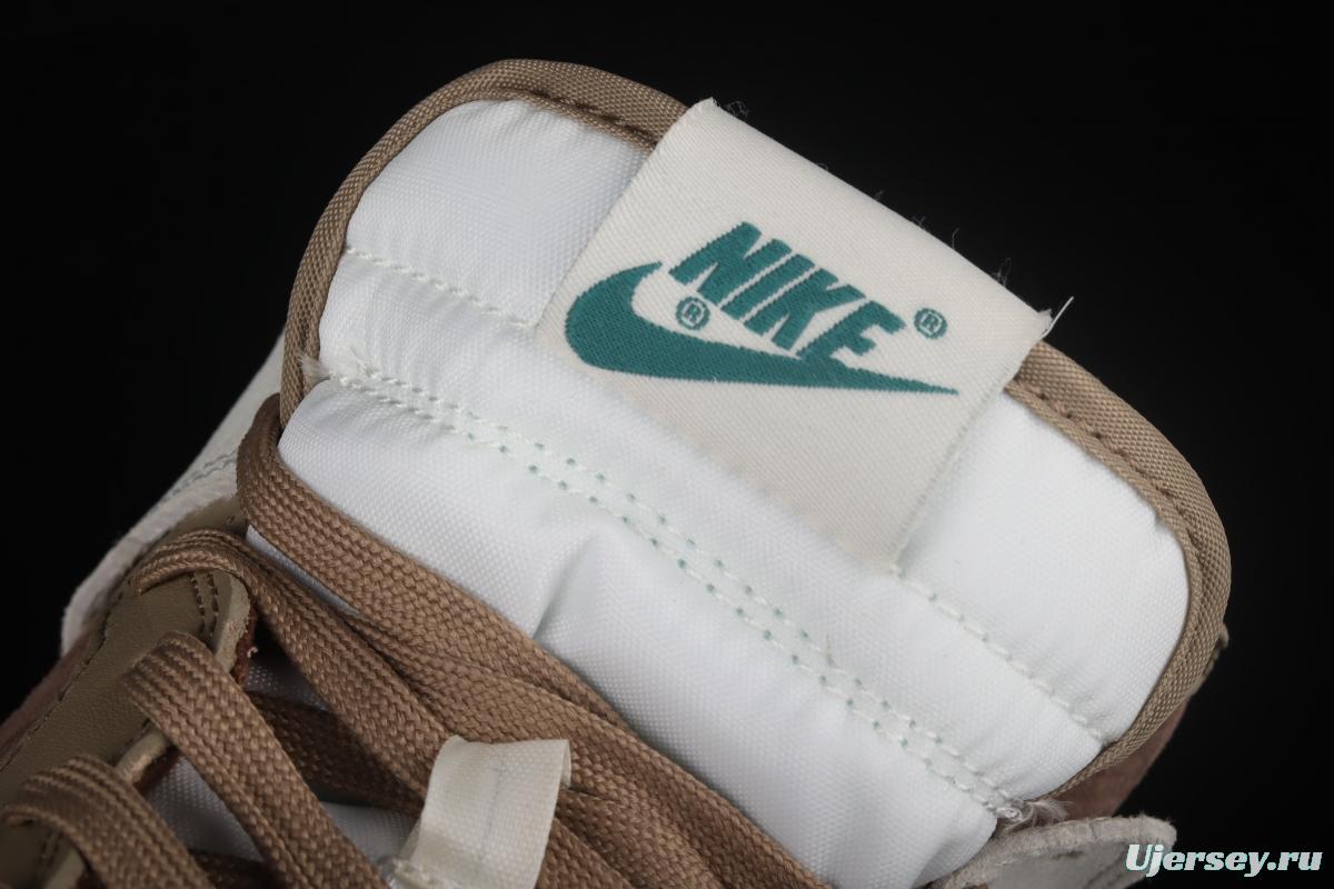 NIKE DUNK High Light Chocolate Chocolate vintage White Brown High Top Leisure Skateboard shoes DH5348-100