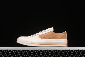 Converse 1970's Converse new cork color textile spliced low-top casual board shoes 170855C