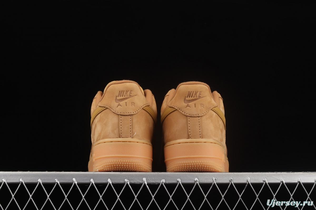 NIKE Air Force 1'07 WB AF1 suede wheat color head low upper board shoes CJ9179-200