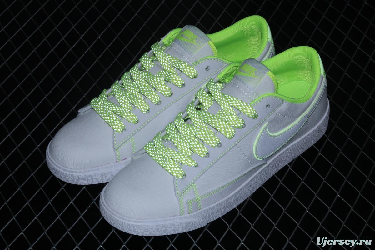 NIKE Blazer Low Lx Trail Blazers 3M reflective canvas low-top skateboard shoes AV9371-813