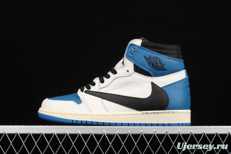 Travis Scott x Air Jordan 1 High OG Lightning inverted tick DH3227-105