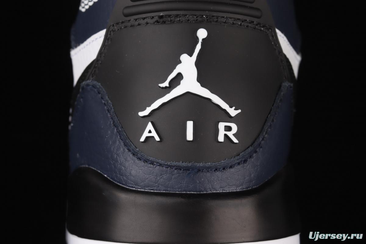 Jordan Legacy 312 black, blue and white Velcro three-in-one board shoes DO7441-401